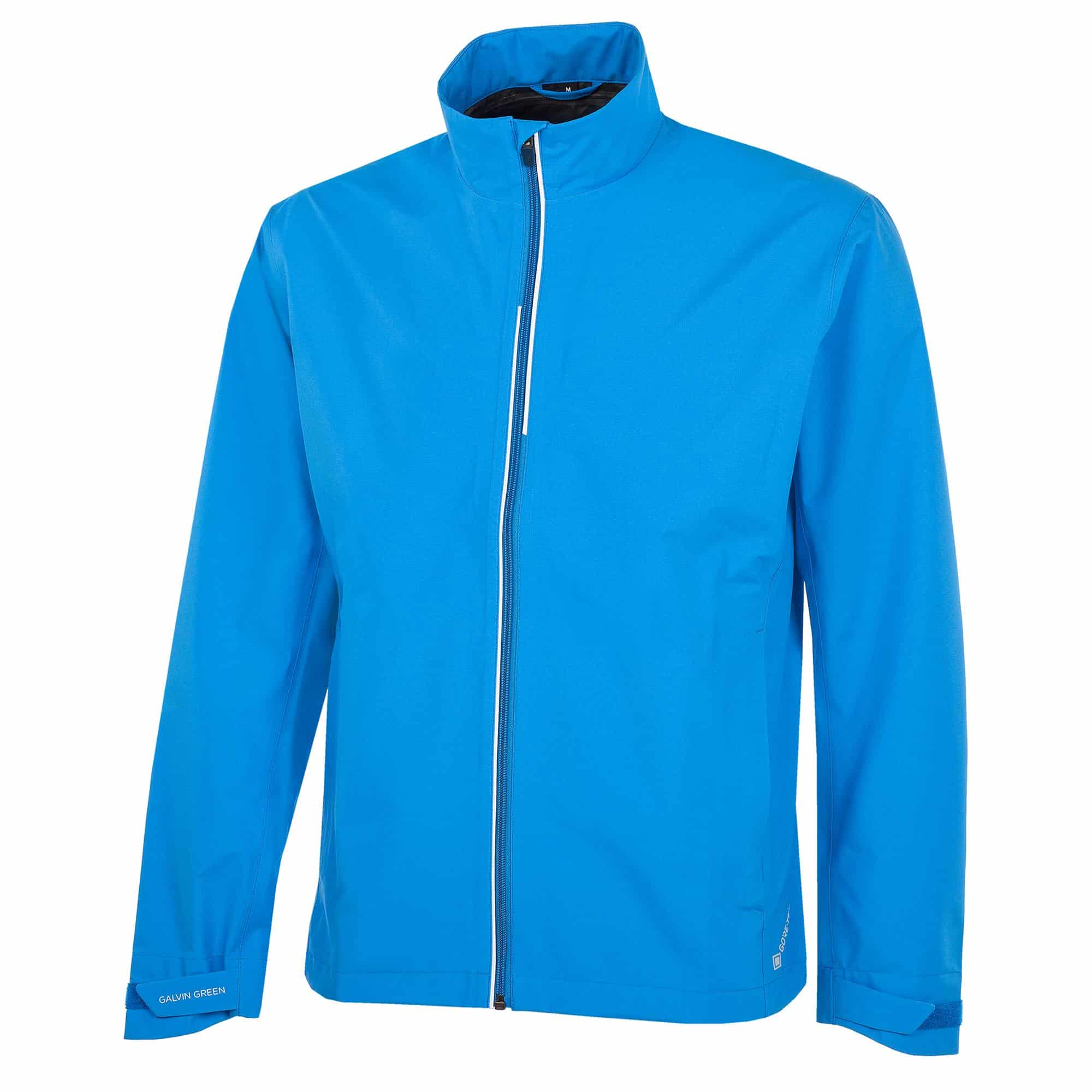 Galvin Green Arvin Paclite Gore-Tex Mens Waterproof Golf Jacket Blue/White